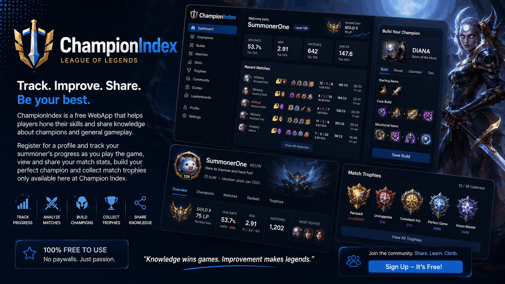 Champion Index - League of Legends project preview