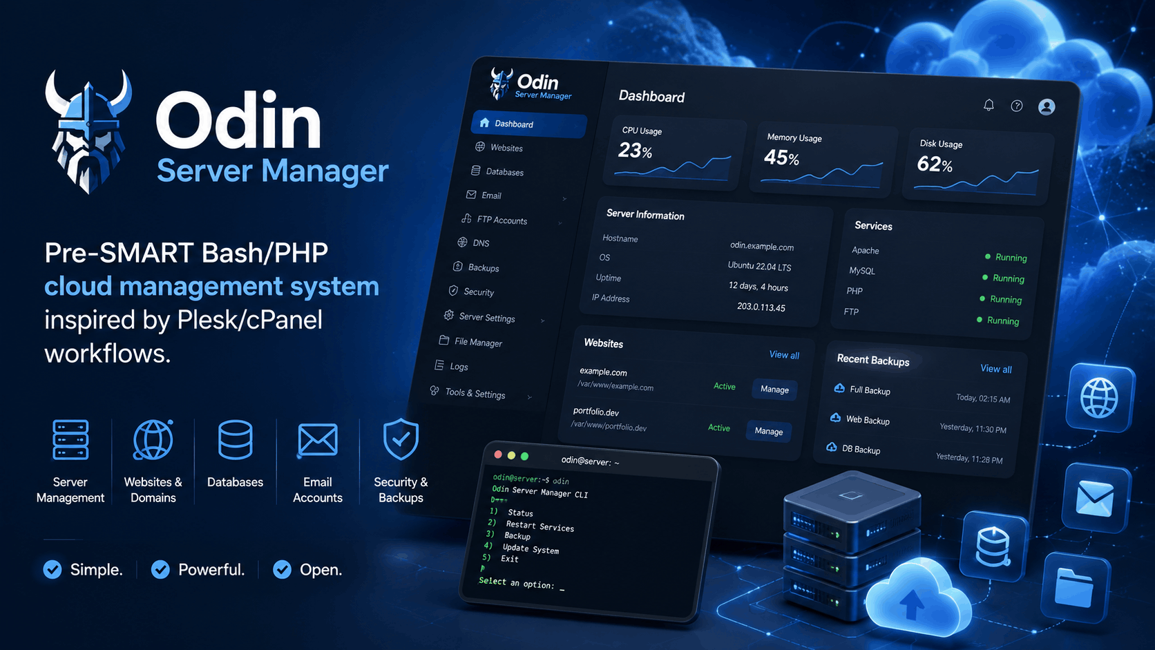 Odin Server Manager project preview
