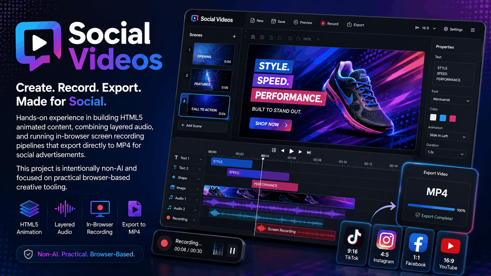 Social Videos project preview
