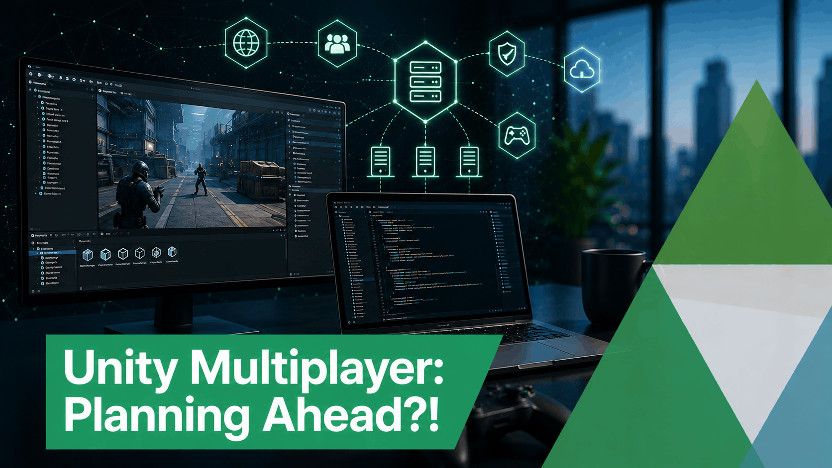 Unity multiplayer architecture diagram and server systems