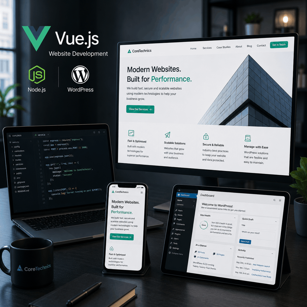 Website planning and design showcase